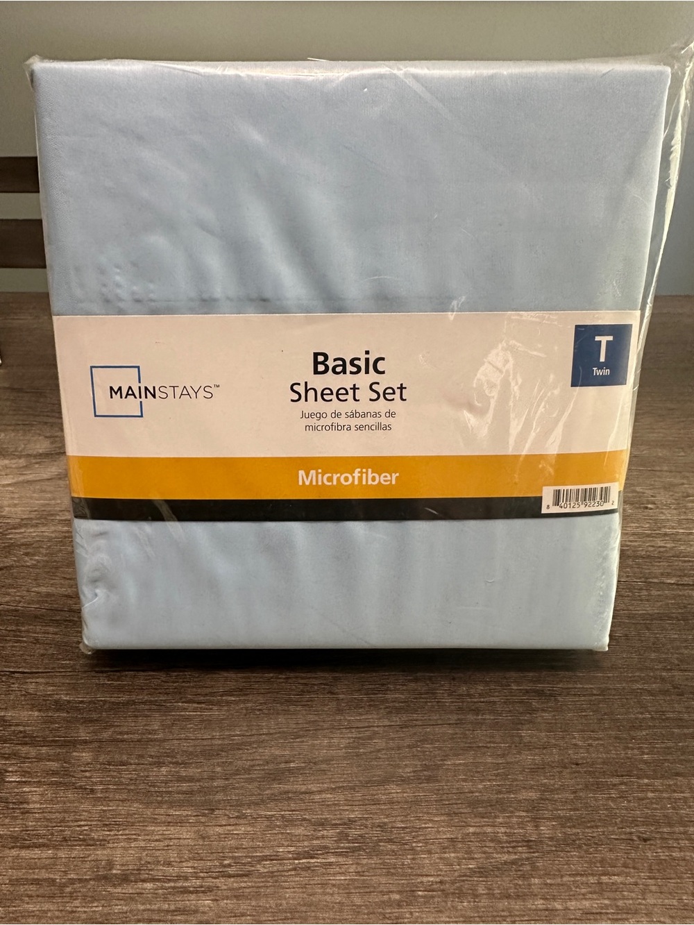 Mainstays Twin Microfiber Basic Sheet Set - Light Blue